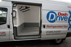 Side of Dash Drive refrigerated van