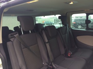 Inside 9 Seat minibus