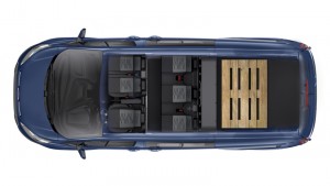 Plan view of Custom LWB Crew Van