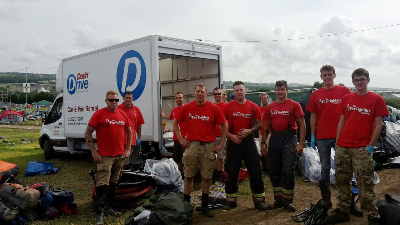 dash drive van at glastonbury