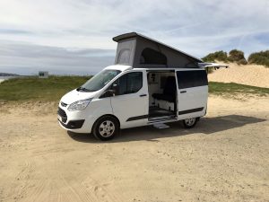 Campervan hire Cornwall Hayle beach